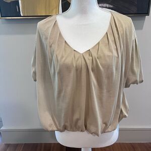 Express tan metallic top NWOT